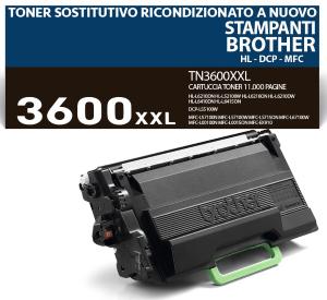 TN-3600XXL STAMPANTI BROTHER CARTUCCIA TONER alta qualità 11.000 pagine stampanti: DCP HL MFC -L 5210 5510 5710 6210 6410 6710 DW DN DNT DNTT DWT