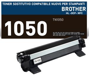 TN-1050 Cartuccia toner sostitutiva di BROTHER TN-1050 1000 pagine compatibile stampanti e multifunzione: BROTHER DCP 1510 1512 HL 1110 1112 MFC 1810