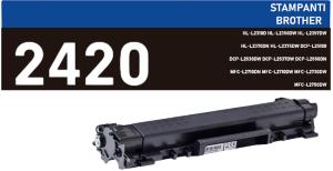 TN-2420 BROTHER CARTUCCIA TONER alta qualità 3.000 pagine  stampanti: Brother DCP- L2510D L2530DW L2550DN HL- L2310D L2350DW L2370DN L2375DW MFC- L2710DW L2730DW L2750DW