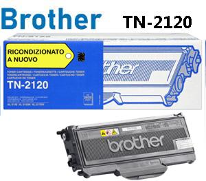 TN-2120 TONER RICONDIZIONATO A NUOVO copertura 2.600 pagine prodotto sostitutivo per stampanti: BROTHER DCP 7030 7032 7040 7045N HL 2140 2150N 2170W MFC 7320 7340 7440N 7840W