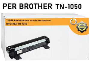 TONER Ricondizionato a nuovo sostitutivo di BROTHER TN-1050 1000 pagine per stampanti e multifunzione: BROTHER DCP 1510 1512 HL 1110 1112 MFC 1810