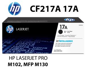 CF217A17A HP CARTUCCIA TONER NERO alta qualità copertura 1600 pagine  stampanti: HP LaserJet Pro M102a M102w M130a M130fn M130fw M130nw HP LaserJet Pro MFP M132a M132nw M132snw M132fw M132fn M133fn M134fn HP LaserJet Ulta MFP M133a MFP M134a