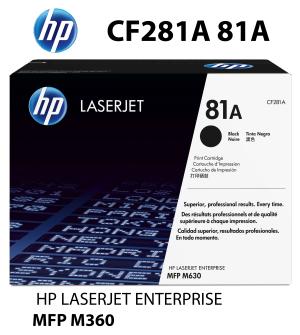 ORIGINALE HP CF281A CARTUCCIA TONER NERO alta qualità copertura 10500 pagine ricondizionato stampanti: HP Laserjet Enterprise M606dn M606x M605n M605dn M605x M604n M604dn Flow MFP M630z M630dn M630f M630h
