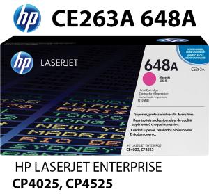 NUOVO HP CE263A 648A Toner Magenta 11000 pagine compatibile stampanti: HP ColorLaserJet CP4520 n dn xh CP4025 n dn xh CP4525 n dn xh CP4020 n dn xh
