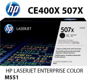 HP CE400X 507X Toner Nero 11000 pagine  stampanti: HP LaserJet Enterprise 500 Color M551 n xh dn MFP M575 f c dn M570 dn dw