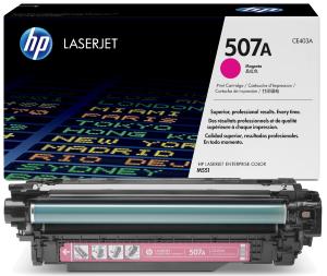 HP CE403A 507A Toner Magenta 6000 pagine  stampanti: HP LaserJet Enterprise 500 Color M551 n xh dn MFP M575 f c dn M570 dn dw
