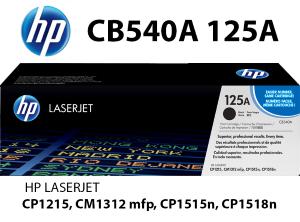 CB540A 125A HP Toner Nero 2.200 pagine  stampanti: HP Color LaserJet CM1312 CM1312nfi CP1210 CP1215 CP1217 CP1510 CP1514n CP1515n CP1518 CP1518ni