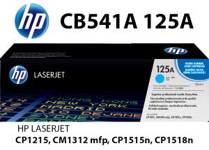 CB541A 125A HP Toner Ciano 1.400 pagine  stampanti: HP Color LaserJet CM1312 CM1312nfi CP1210 CP1215 CP1217 CP1510 CP1514n CP1515n CP1518 CP1518ni