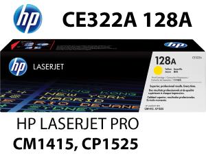 NUOVO HP CE322A 128A Toner Giallo 1.300 pagine compatibile stampanti: HP LaserJet Pro CM1415 fn fw CP1525 n nw CM1410