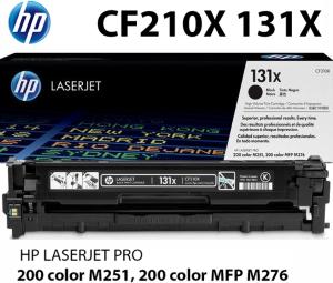 PZ 1 da 2.400 pagine NUOVO HP CF210X 131X CARTUCCIA TONER NERO K alta qualità  stampanti e multifunzione: HP LaserJet Pro 200 color M251n M251nw M276n M276nw