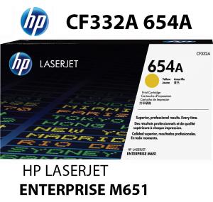 NUOVO HP CF332A 654A Toner Giallo 15000 pagine compatibile stampanti: HP Color LaserJet Enterprise M651 dn n xh