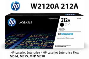 HP W2120A 212A Toner Nero 5.500 pagine  stampanti: HP Color LaserJet Enterprise M554dn M555dn M555x MFP M578dn MFP M578f Flow MFP M578c