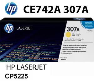 307A CE742A HP Toner Y Giallo 7300 pagine  stampanti: HP Color LaserJet CP5225 CP5225dn CP5225n