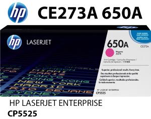 CE273A 650A HP Toner Magenta 15000 pagine  stampanti: HP ColorLaserJet CP5525 n dn xh CP5520 Enterprise M7505 n dn xh