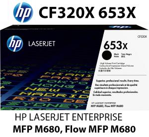 CF320X 653X HP Toner Nero 21000 pagine  stampanti: HP Color LaserJet Enterprise Flow MFP M680 dn f z