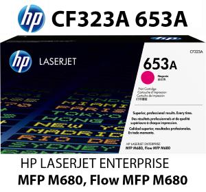 CF323A 653A HP Toner Magenta 16500 pagine  stampanti: HP Color LaserJet Enterprise Flow MFP M680 dn f z