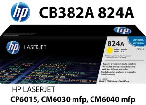 CB382A 824A Toner Giallo 21000 pagine  stampanti: HP Color LaserJet CP6015 dn n xh CM6030 f CM6040 mfp