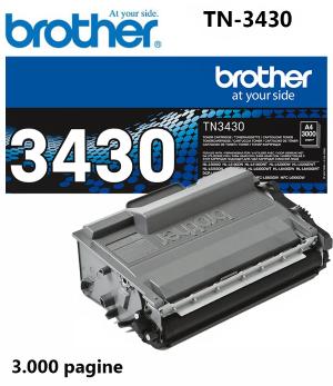 TN-3430 CARTUCCIA TONER  STAMPANTI E MULTIFUNZIONE BROTHER HL-L5000D HL-L5100DN HL-L5200DW HL-L6250DN HL-L6300DW HL-L6400DW DCP-L5500DN MFC-L5700DN MFC-L5750DW DCP-L6600DW MFC-L6800DW MFC-L6900DW