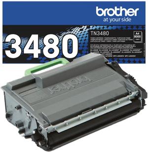 TN-3480 Cartuccia toner 8.000 pagine stampanti Brother HL-L5000D HL-L5100DN HL-L5200DW HL-L6250DN HL-L6300DW HL-L6400DW DCP-L5500DN MFC-L5700DN MFC-L5750DW DCP-L6600DW MFC-L6800DW MFC-L6900DW