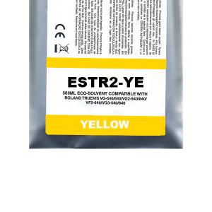 YELLOW ECO-SOLVENT INK BAG COMPA ROLAND TRUEVIS SG2,VG2,VF2,SG3,VG3#500ML