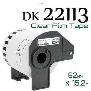 CLEAR 62MMX15.24M COMPA BROTHER P-TOUCH QL1000,1050,1060,820