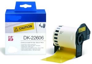 YELLOW 62MMX15.24M FOR BROTHER P-TOUCH QL1000 1050 1060