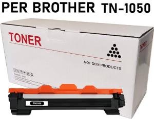 TONER Compatibile sostitutivo di BROTHER TN-1050 1000 pagine per stampanti e multifunzione: BROTHER DCP 1510 1512 HL 1110 1112 MFC 1810